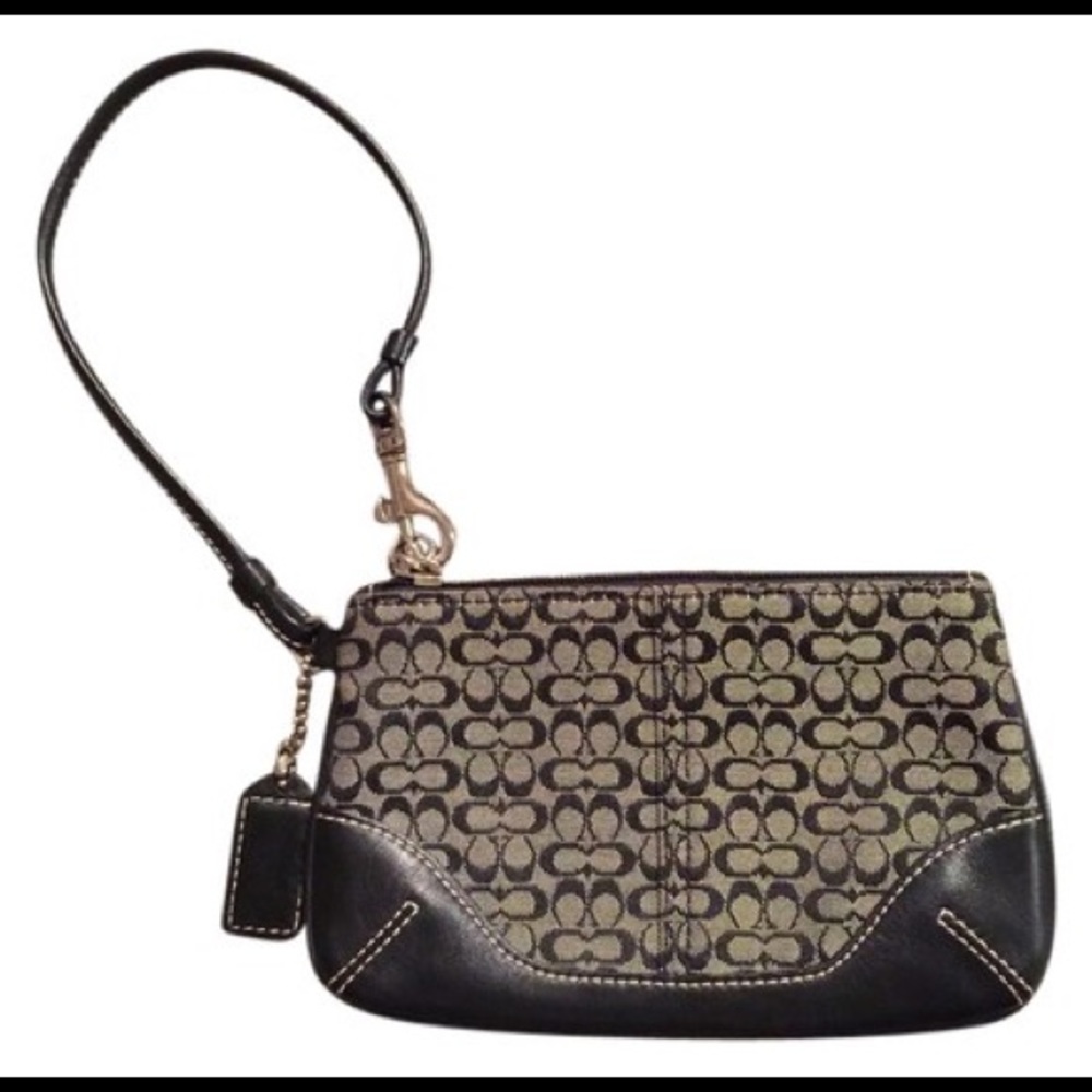 COACH Monogram Wristlet